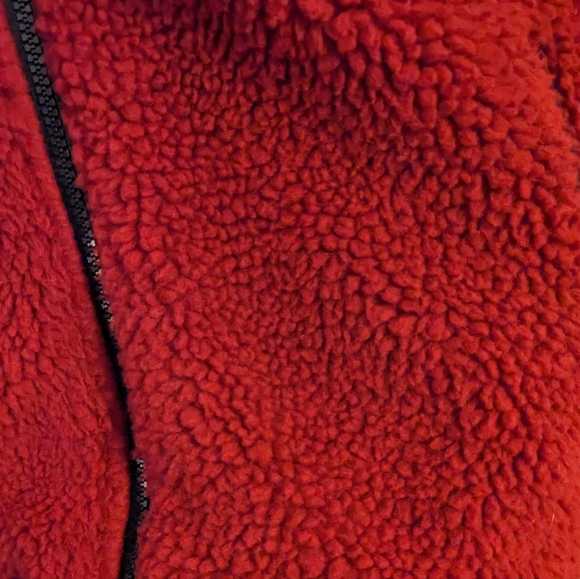 Eddie Bauer NWOT Women's Red Chilali Fleece Full-Zip Hoodie - Picture 2 of 6